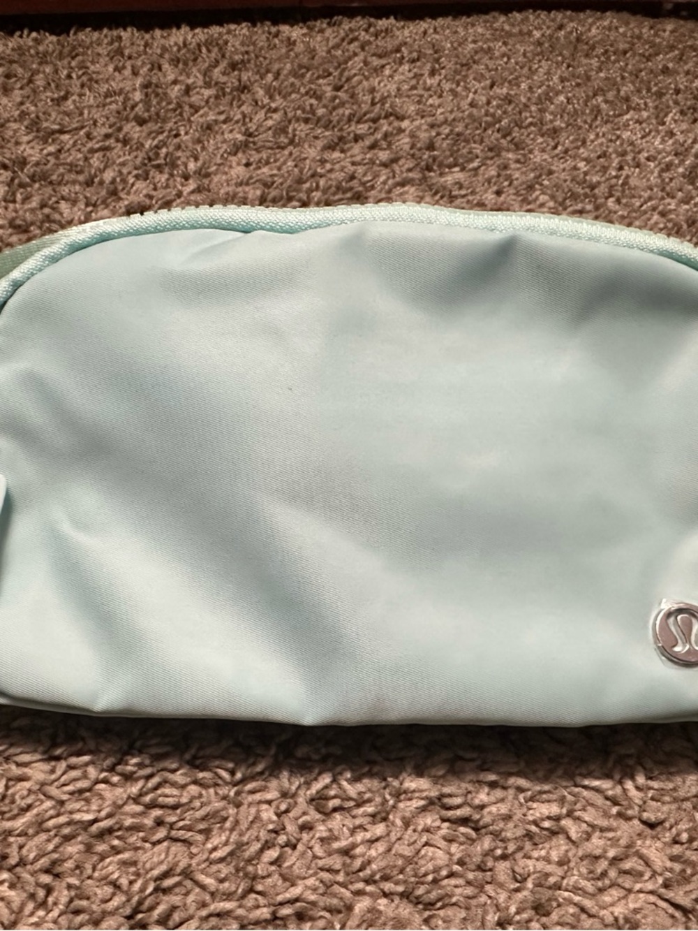 lululemon athletica light blue cosmetic pouch